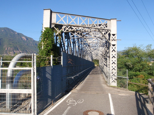 Old railroad bridge used for Bikes and Hikes.